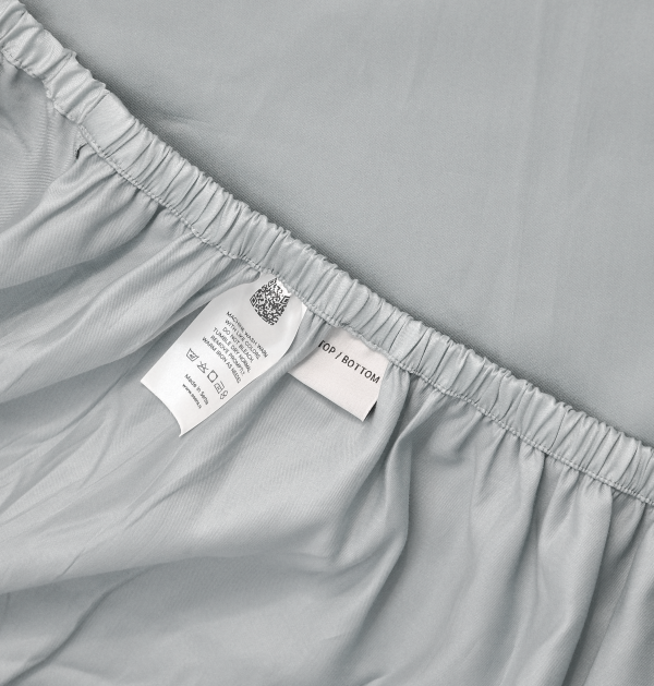 Čaršav sa lastišem  |  TENCEL™ Pamuk  |  Mineral Siva